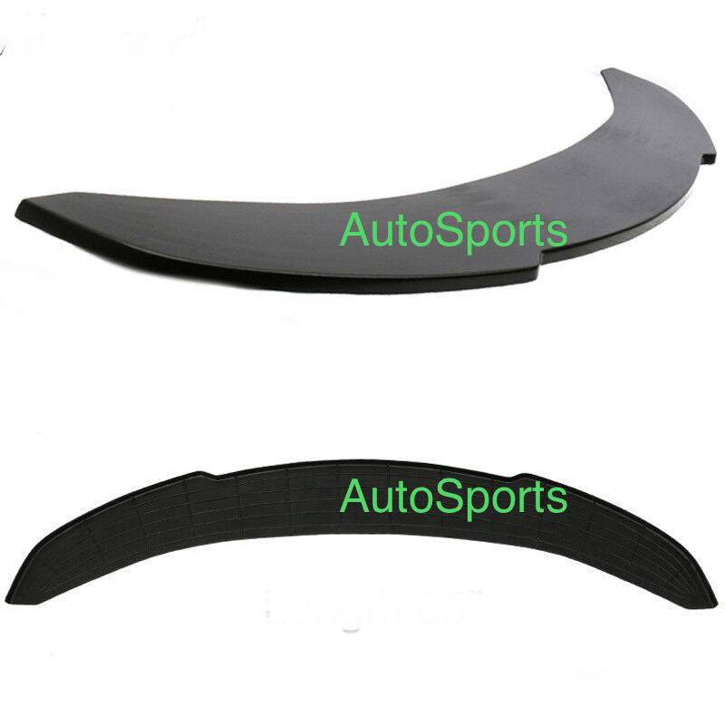 Universal V1 Style Front Bumper Lip - 65x16 Inch One Piece Car Body Kit for Enhanced Aerodynamics & Sporty Look - Perfect for Street Racing & Car Shows