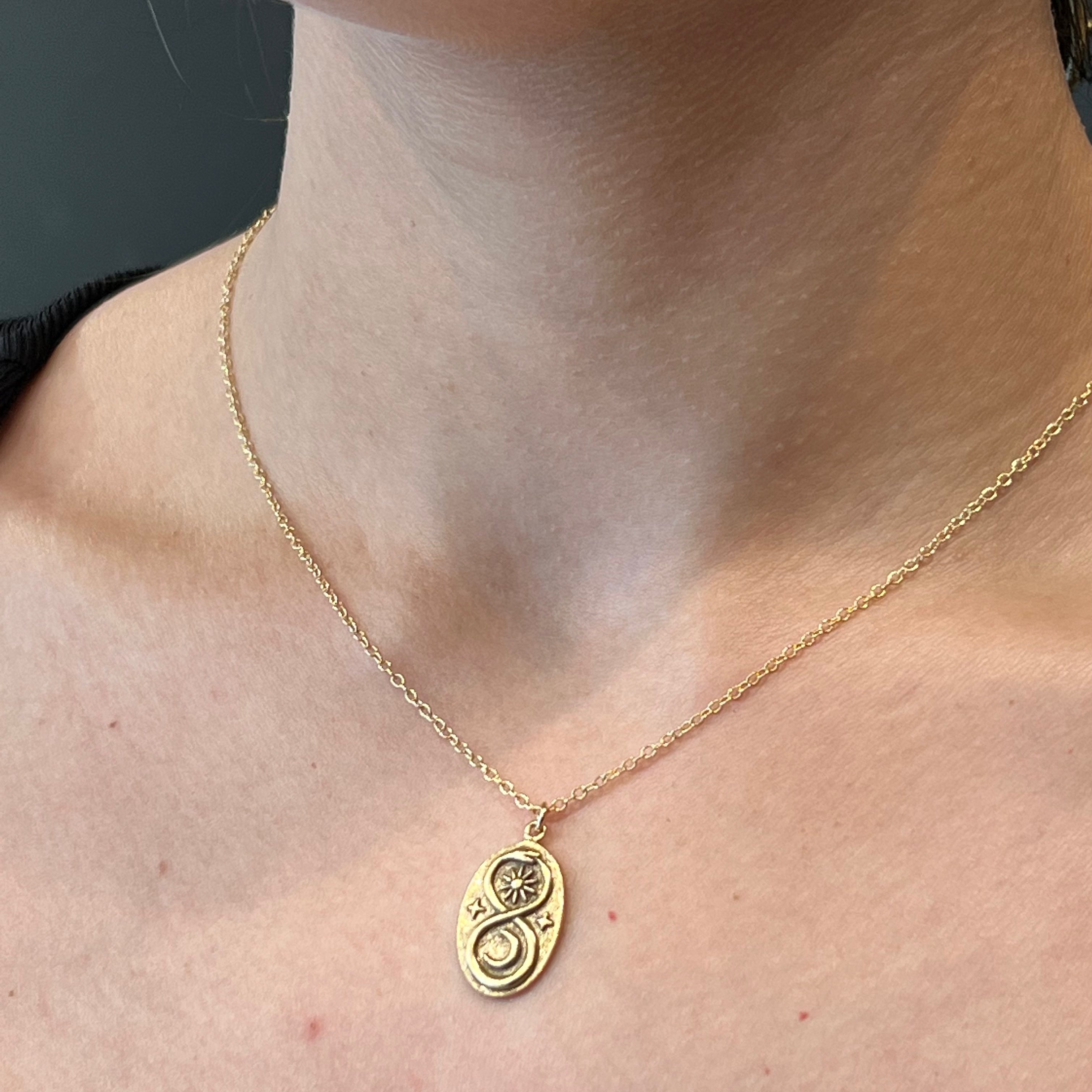 Ouroboros Snake Pendant Necklace - Sterling Silver Infinity Symbol Jewelry for Women - Perfect for Gifts, Spiritual Healing & Everyday Wear