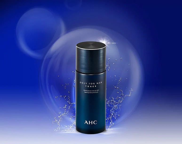 AHC Only For Men Toner 150mL - Hydrating Facial Toner for Men with Natural Ingredients | Perfect for Daily Skincare Routine & Post-Shave Soothing