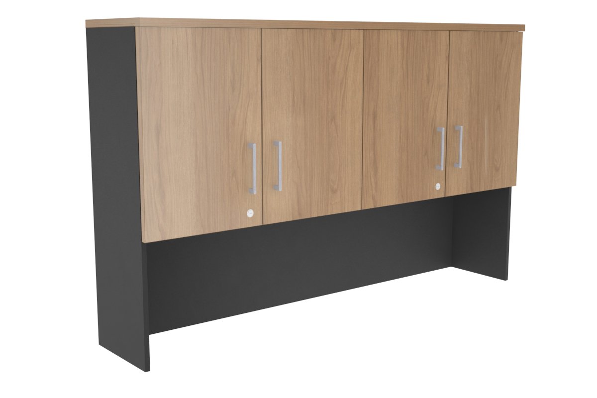 Open Hutch with Shelves & Small Doors - 1600W x 1120H x 350D - Perfect for Kitchen Storage, Dining Room Display, or Home Office Organization