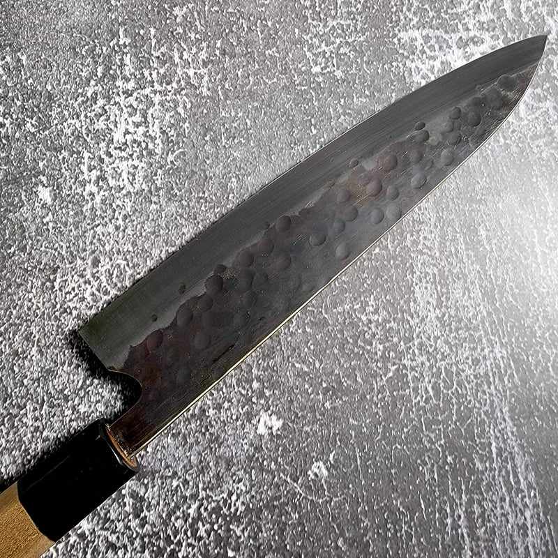 Premium Japanese Chef Knife - Teruyasu Fujiwara Denka Aogami Super Gyuto 240mm Wa Handle - High Carbon Steel Kitchen Knife for Professional Chefs & Home Cooking - Perfect for Slicing, Dicing & Meat Cutting