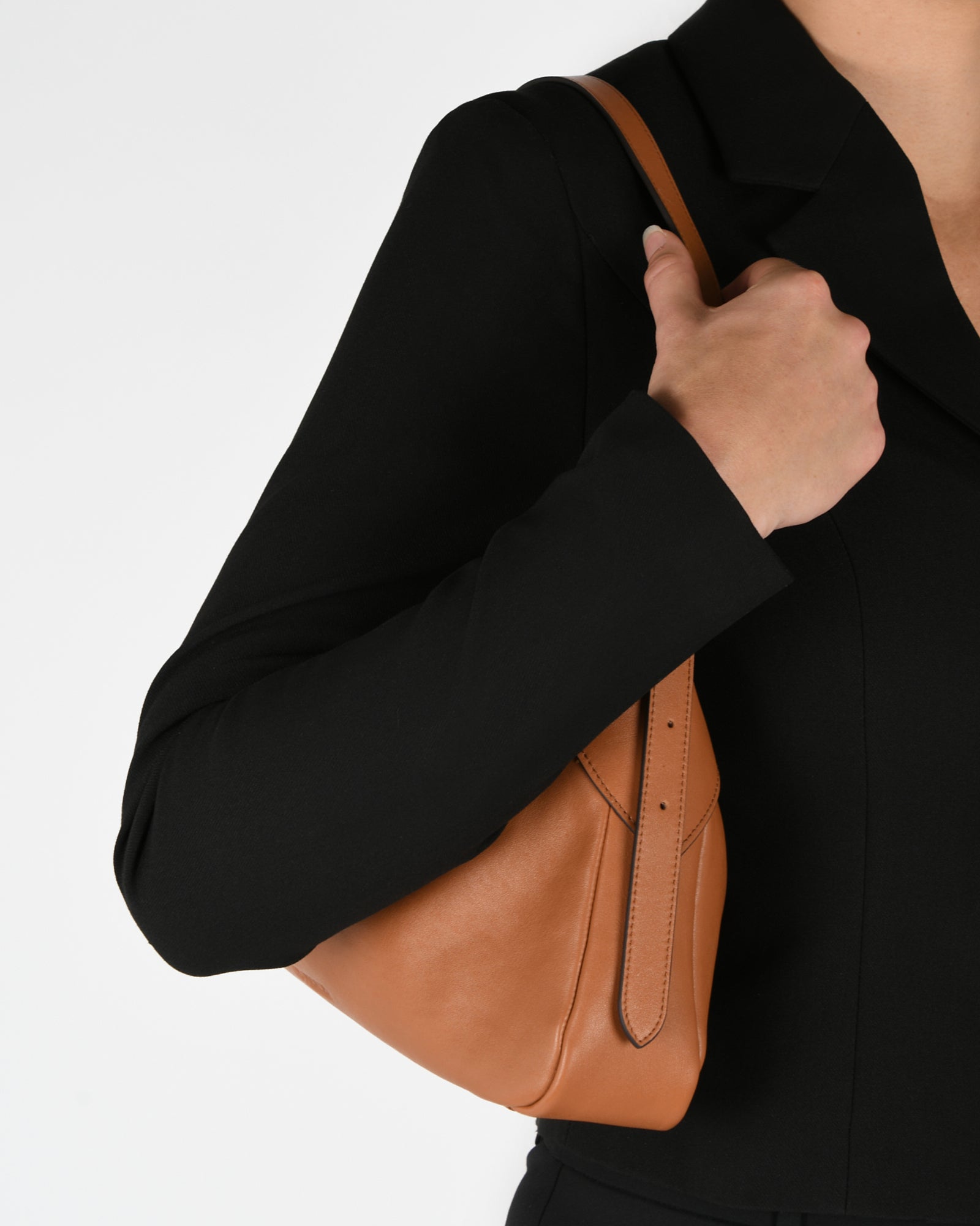 FLORENCE Genuine Leather Shoulder Bag in True Tan - Stylish & Durable Crossbody Purse for Women, Perfect for Work, Travel & Everyday Use