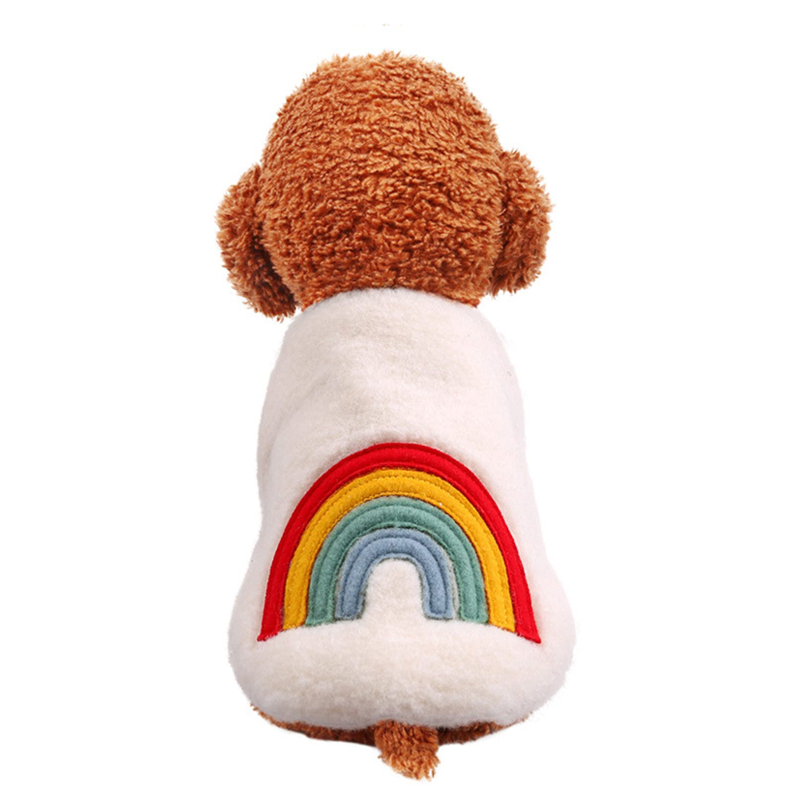 Colorful Cartoon Dog Jacket - Warm Winter Pet Vest for Outdoor Play