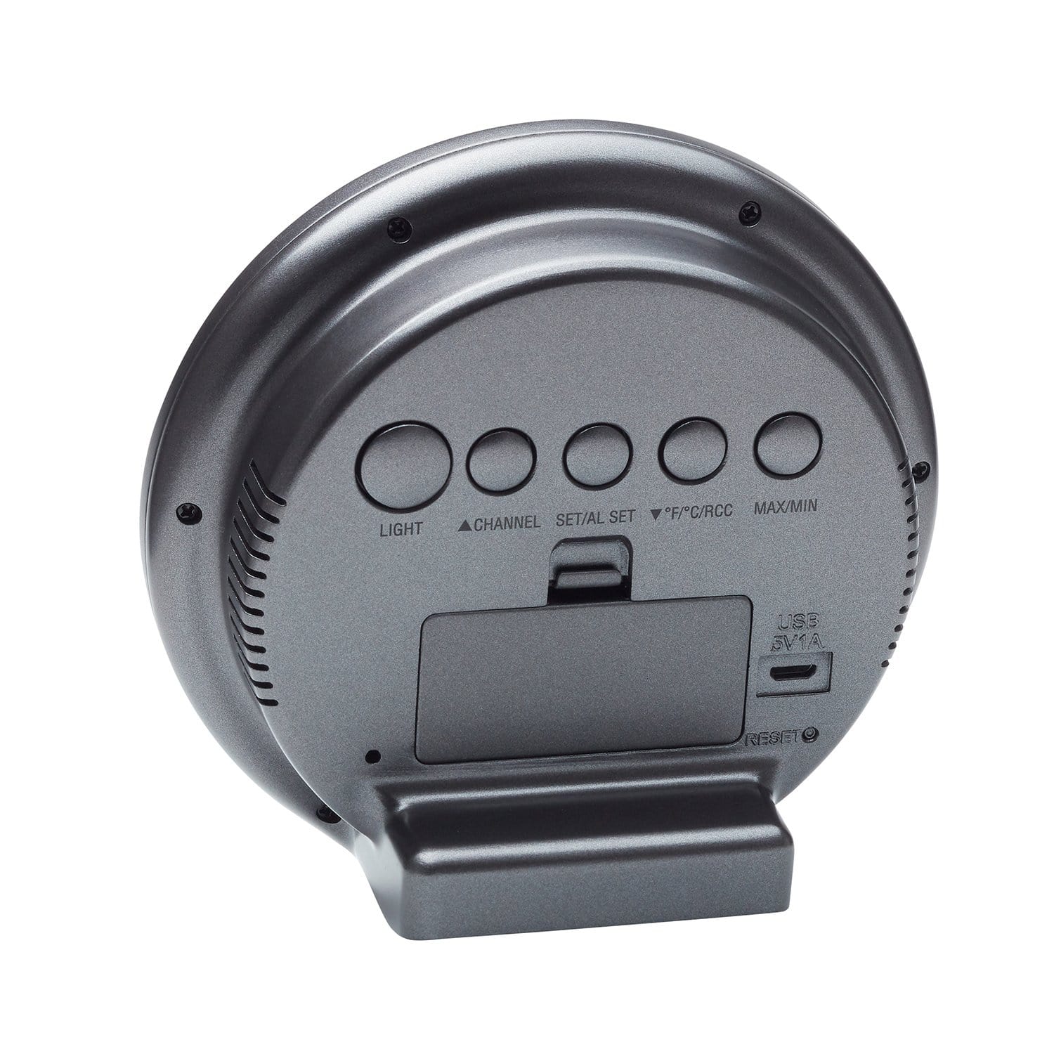 Digital Round LED Weather Forecaster - Accurate Temperature & Humidity Display for Home, Office, and Outdoor Use