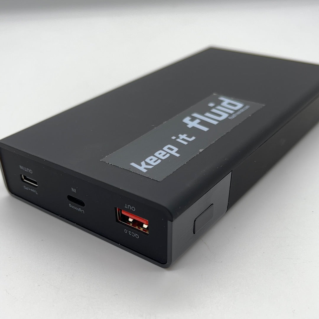 Eco-Friendly Upcycled Wireless Portable Power Bank - 6 Cells | Fast Charging for Phones, Tablets & More | Perfect for Travel, Camping & Outdoor Adventures
