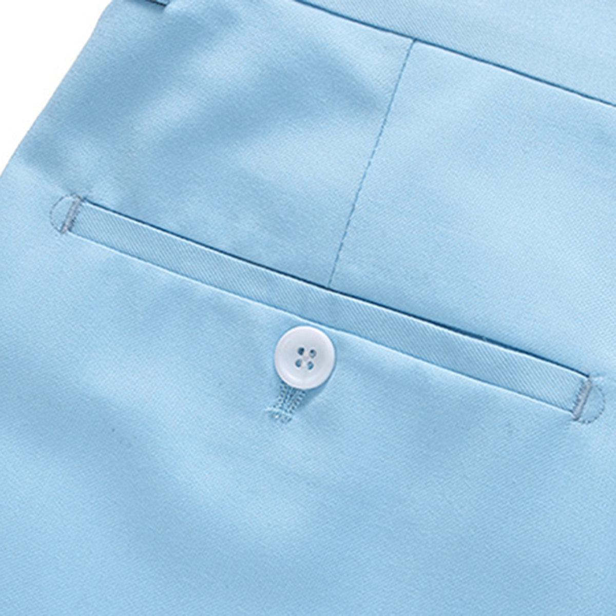 2 Piece Slim Fit Light Blue Men's Suit - Elegant Business & Formal Wear for Weddings, Office & Special Occasions
