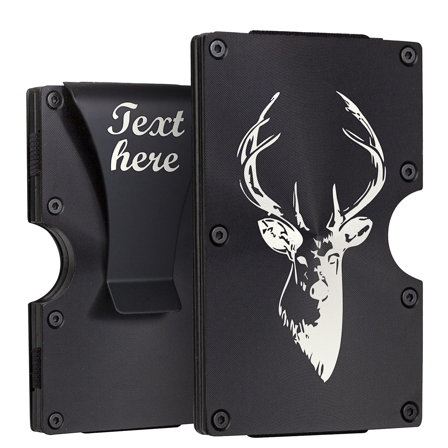 Custom Engraved Metal Wallet for Men - Personalized Money Clip & Card Holder Wallet Set - Perfect Gift for Husband, Dad, Son, Brother, Grandfather - Birthday, Father's Day, Christmas Present - Ideal for Everyday Use, Travel & Business