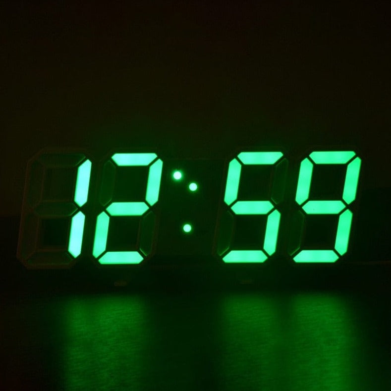 3D LED Digital Wall Clock - Modern Stylish Design for Home, Office & Bedroom | Easy-to-Read Display with Alarm & Temperature Function