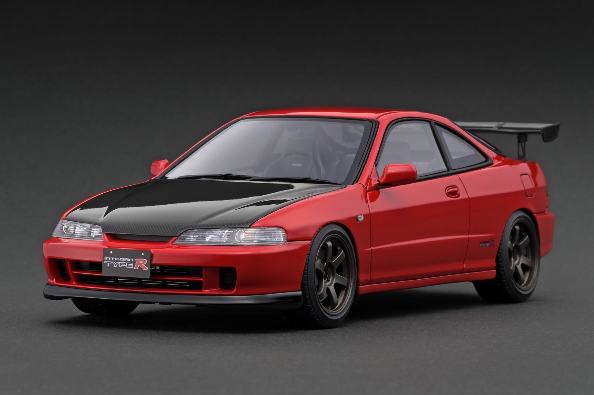1:18 Scale Honda Integra Type R (DC2) Diecast Model Car - Red with B18C Engine - Collectible Racing Car for Display & Gift