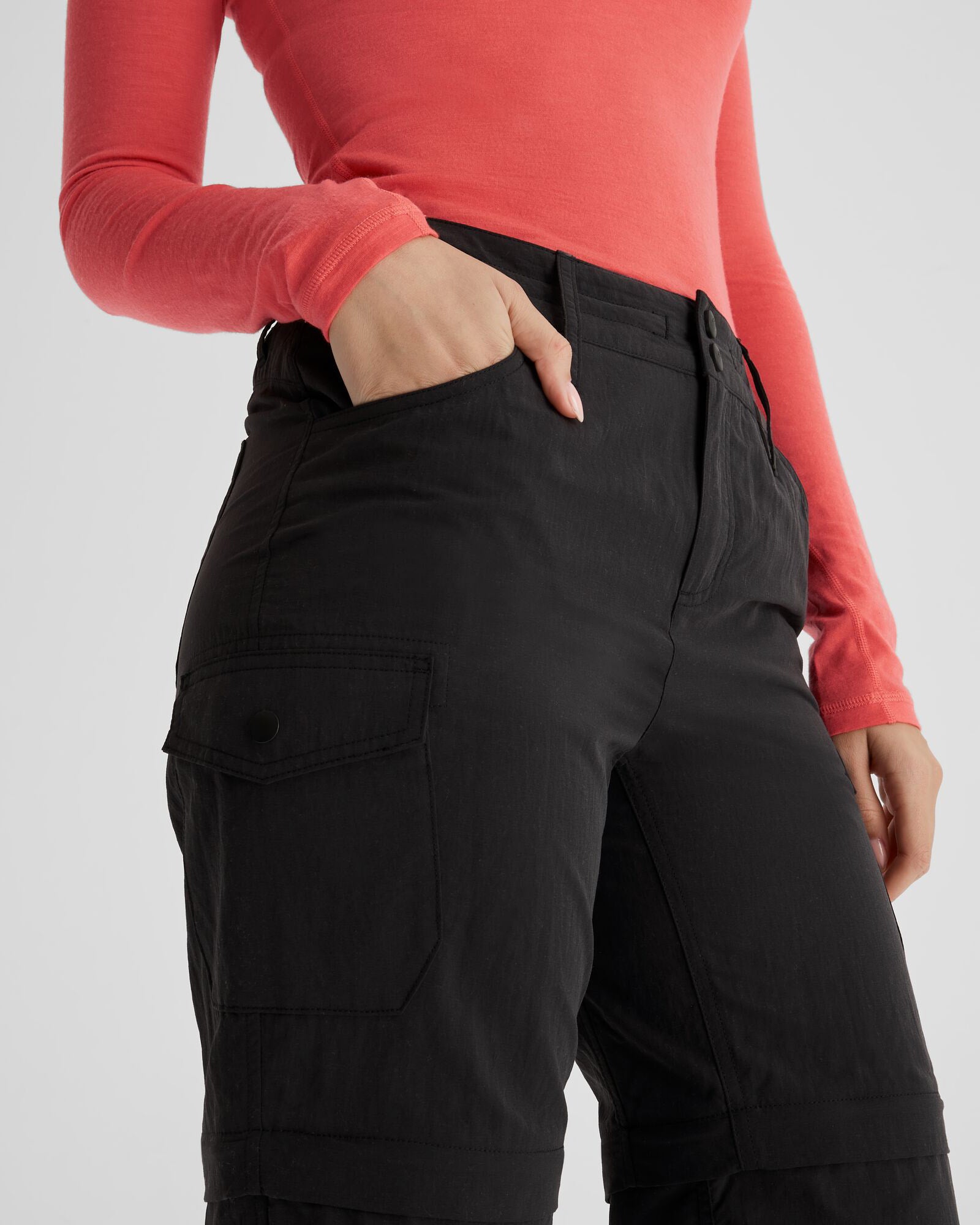 Women's EVRY Day Convertible Pants - Black | Quick-Dry Travel Hiking Pants with Zip-Off Legs | Perfect for Outdoor Adventures, Camping & Everyday Wear