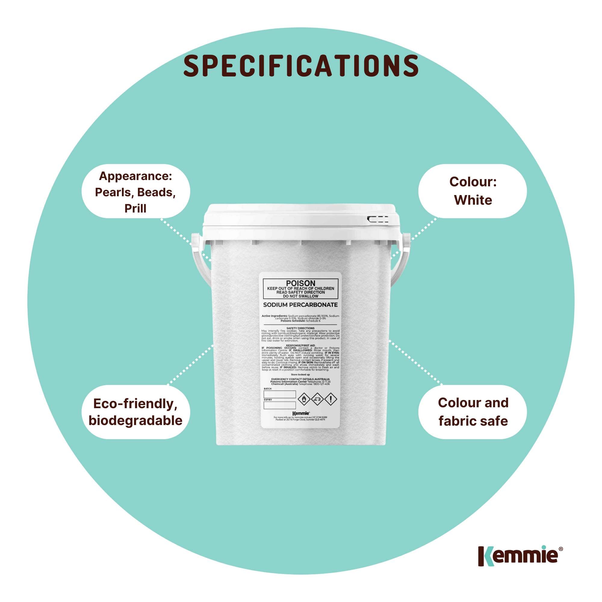 1.3Kg Sodium Percarbonate Tub | Eco-Friendly Laundry Cleaner, Brew Sanitiser & Oxygen Bleach | Multi-Purpose Stain Remover for Clothes, Home & Brewing Equipment