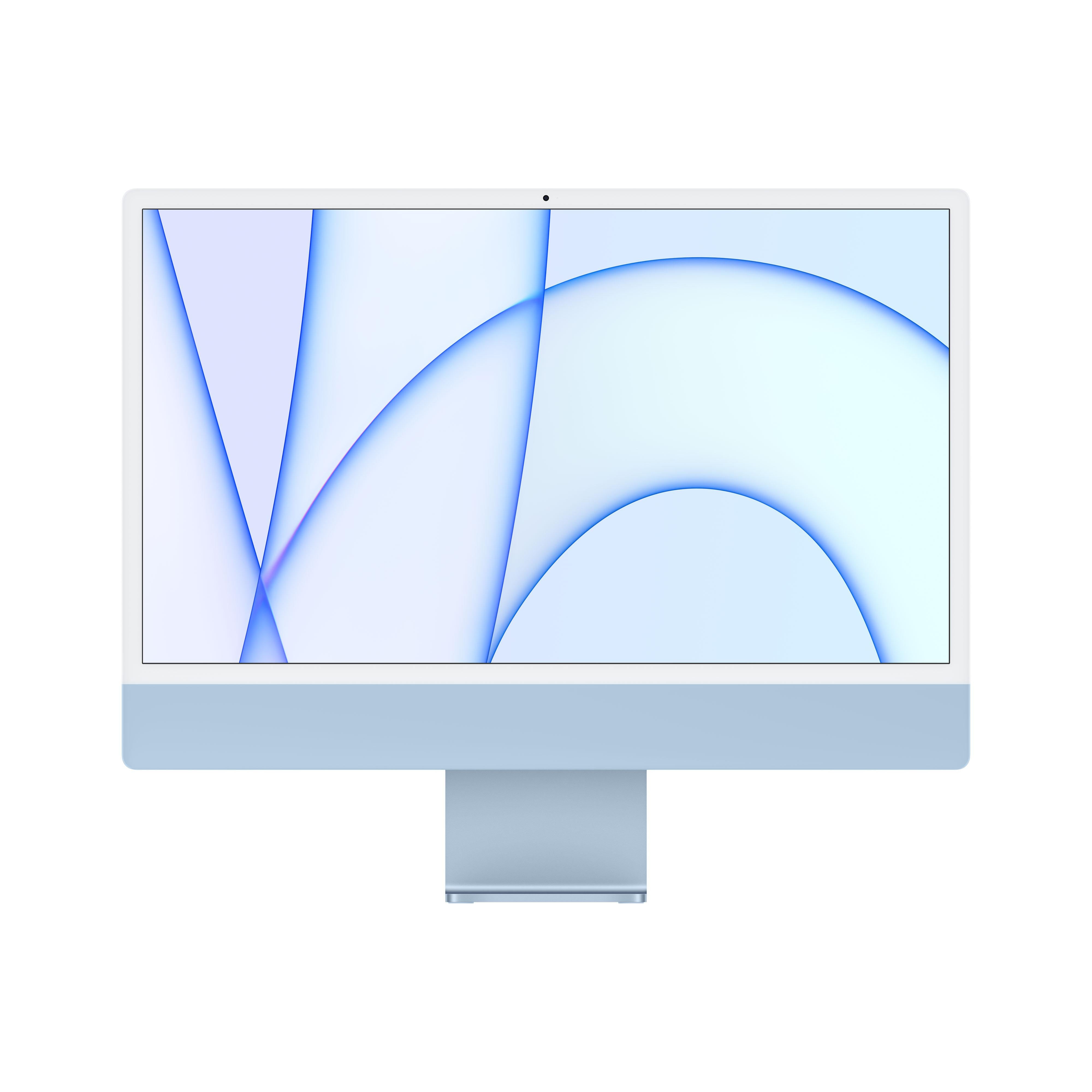 24-inch iMac with 4.5K Retina Display - Apple M1 Chip (8-Core CPU & GPU) 512GB SSD in Blue - Perfect for Home Office, Graphic Design & Creative Work
