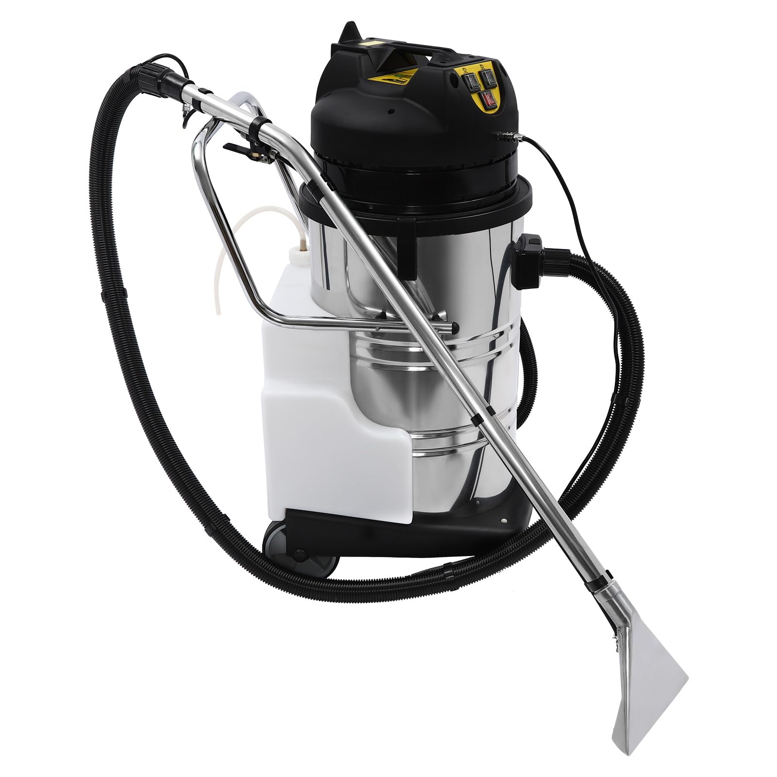 Commercial Carpet Cleaning Machine 80L/21Gal - 3-in-1 Carpet Extractor with Sprayer, Vacuum & Floor Brush - Includes Long Flat/Dust/Water Vacuum Heads - Perfect for Deep Cleaning Offices, Hotels & Large Spaces