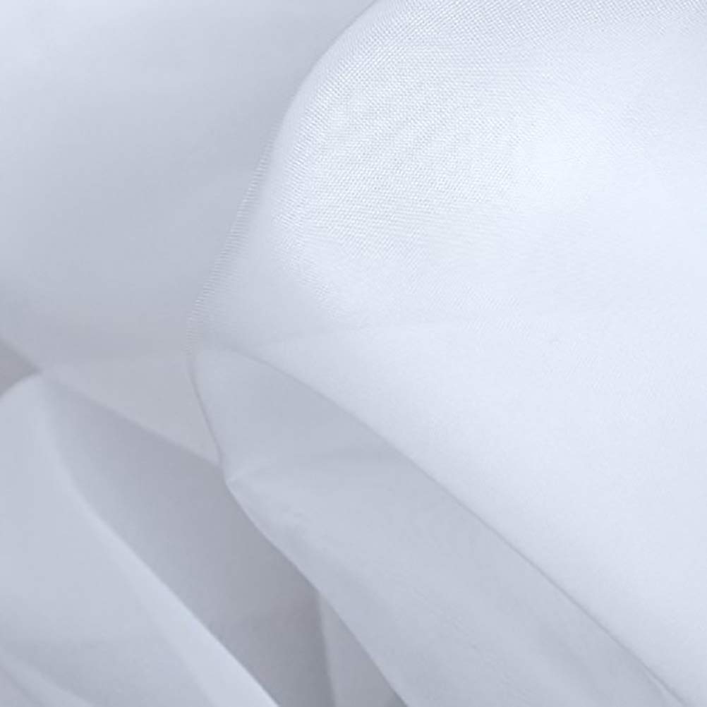BESPORTBLE 2-Pack White Voile Sheer Curtains with Rod - Light Filtering Window Drapes for Living Room, Bedroom & Nursery