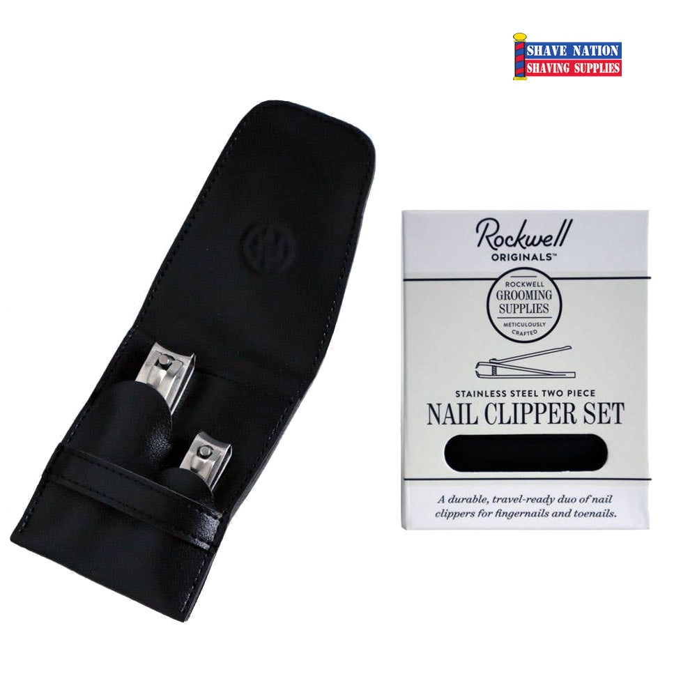 Premium Rockwell Stainless Steel Nail Clipper Set - Professional Manicure & Pedicure Kit for Home, Travel & Grooming Essentials