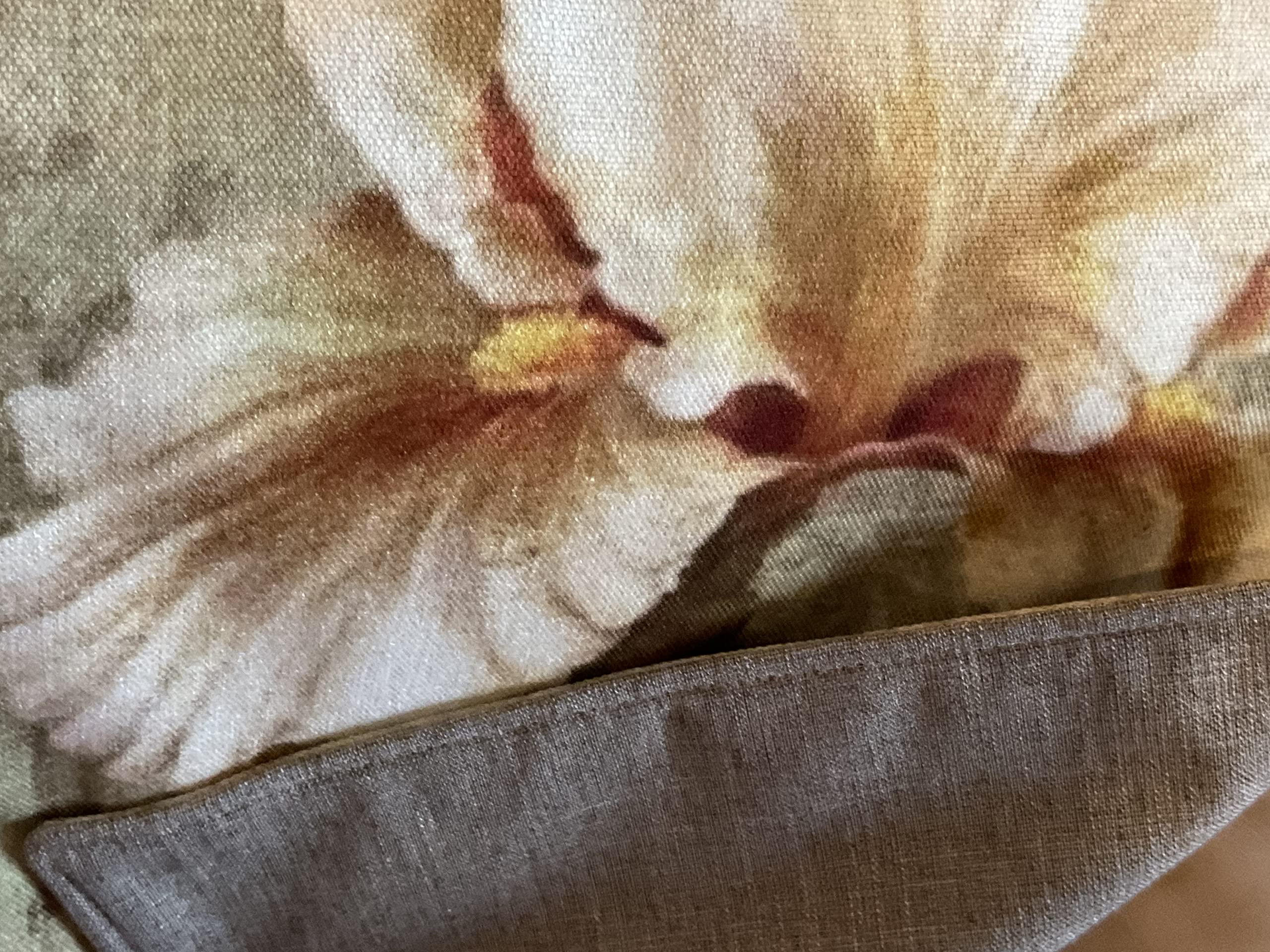 Natural Iris Headrest Cover - Reversible Furniture Slipcover Protector for Sofas, Loveseats, Recliners & Office Chairs - Home Decor Accent Accessory (Perfect for Living Room, Theater & Office Use)