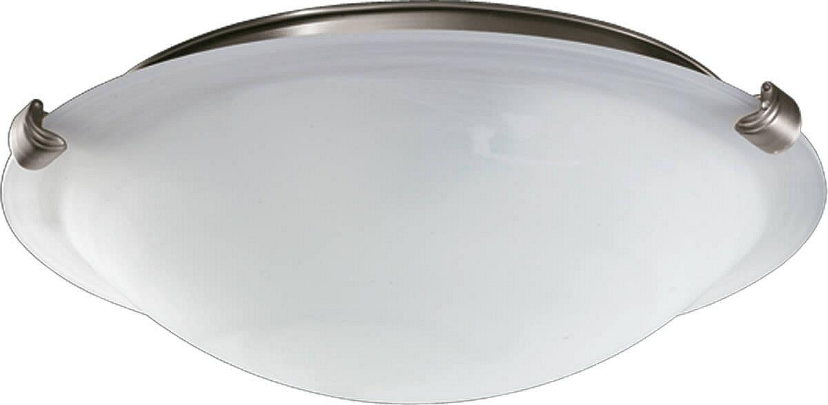 12W 2-Light Ceiling Fan Light Kit in Satin Nickel Finish - Perfect for Bedroom, Living Room & Office Lighting Upgrade