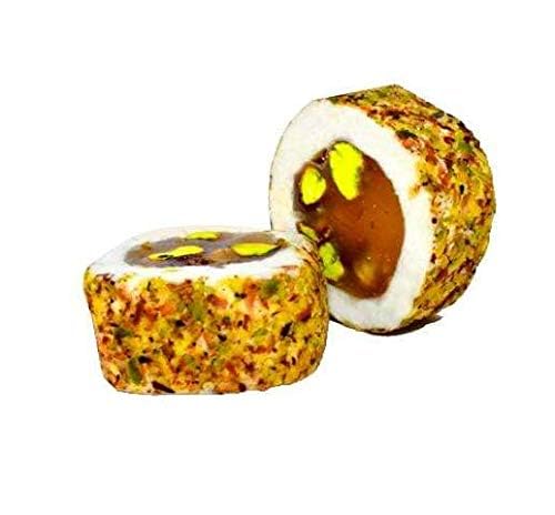 Malban Kashta Roll Nougat Candy - 1lb Creamy Nut Nougat for Gifting