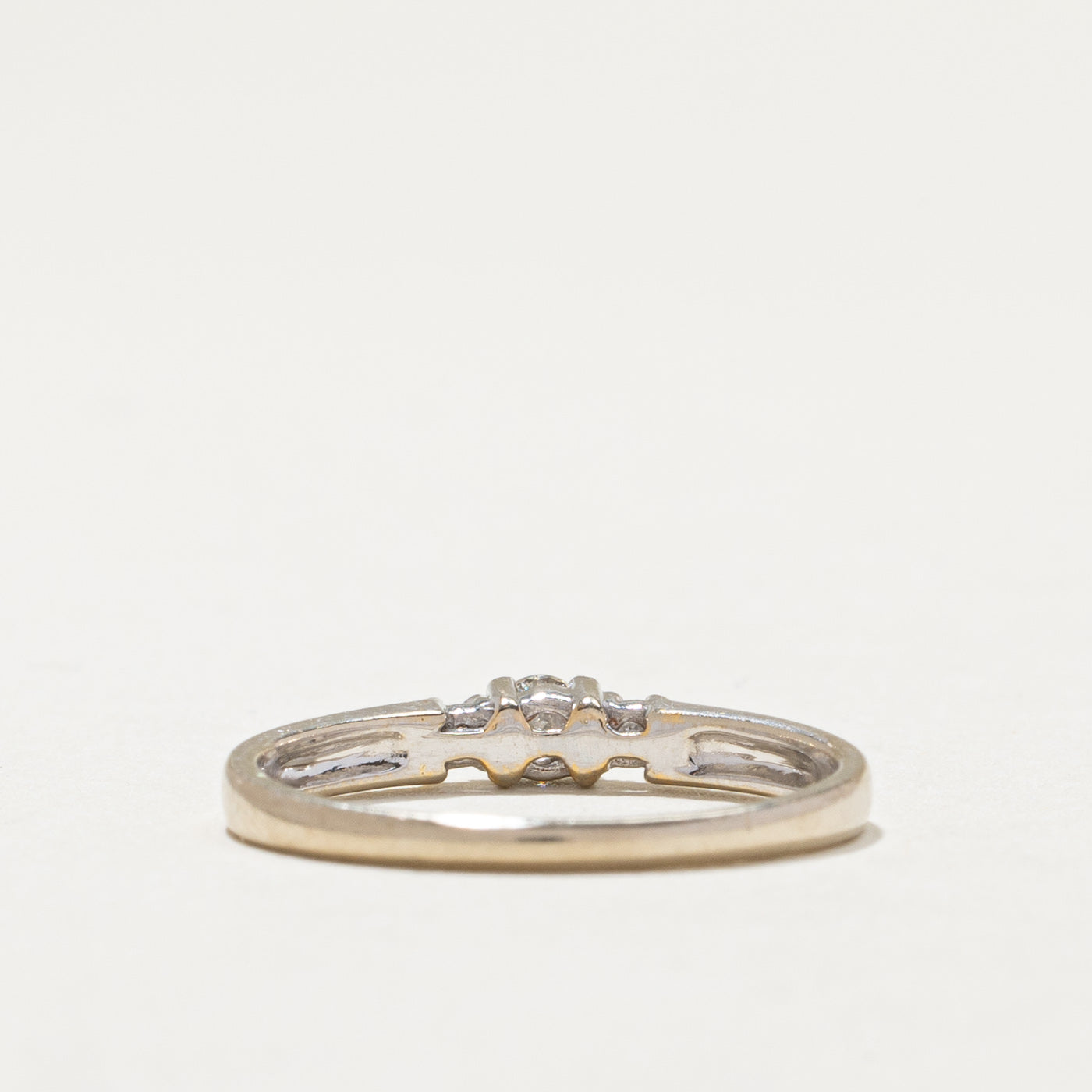 0.16ctw Three Stone Diamond Ring - Size 6.25 | Elegant Engagement, Wedding, Anniversary Jewelry Gift for Her | Perfect for Proposals, Bridal Sets & Special Occasions