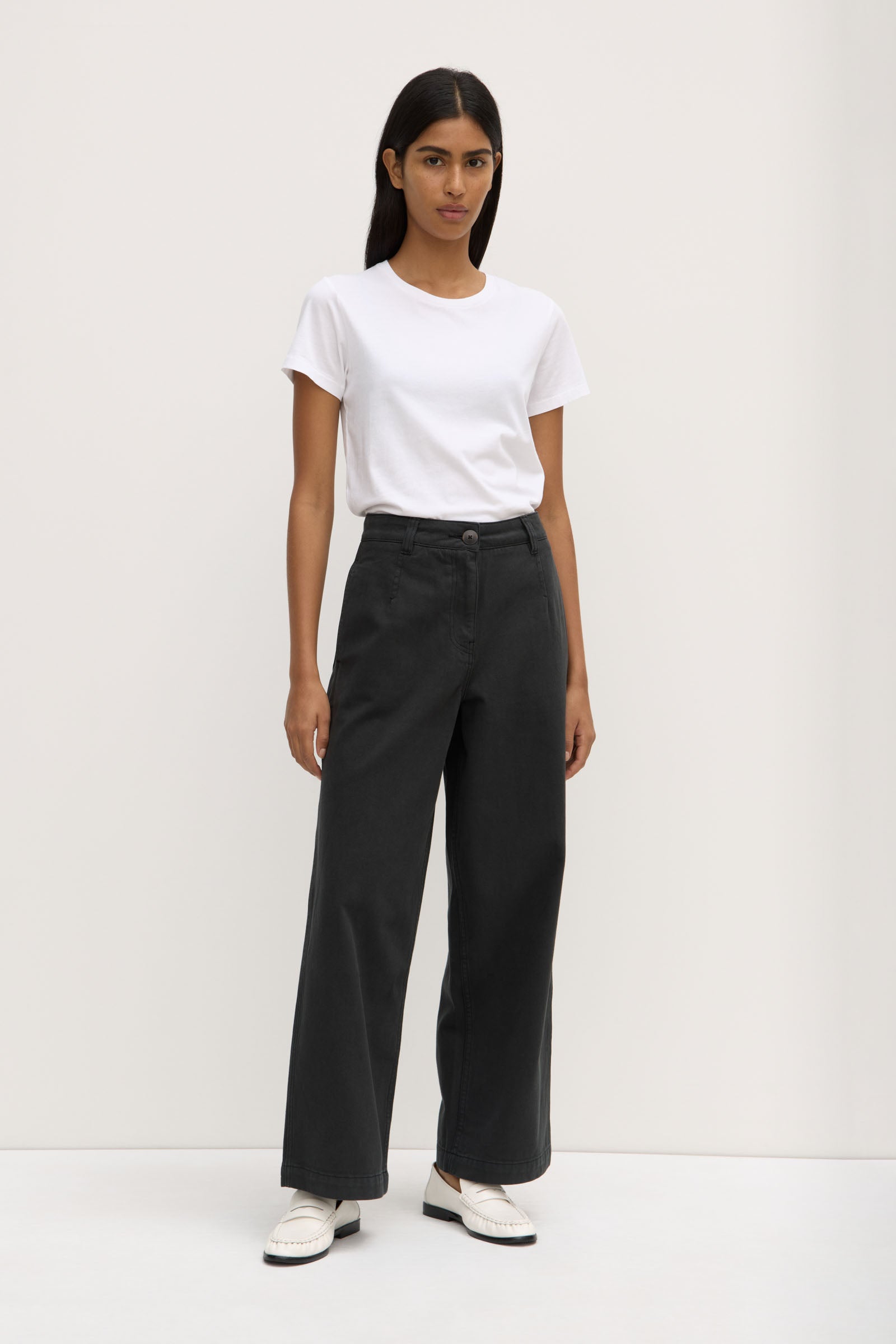 Olivia Twill Pants for Women - Comfortable High Waisted Trousers for Office, Travel & Casual Wear | Stretch Fabric & Classic Fit