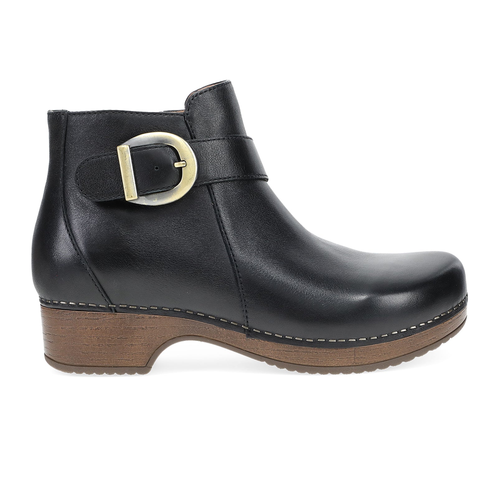 Dansko Brennan Women's Ankle Boots - Comfortable Black Calf Leather Shoes for Work, Walking & Casual Wear | Slip-Resistant & Arch Support for Nurses, Teachers & Professionals