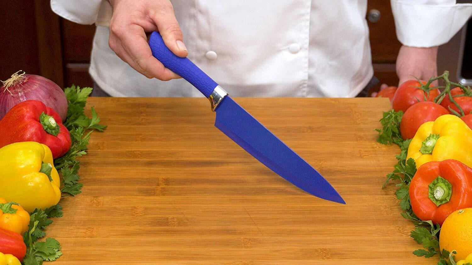 Premium Diamond Sharp Knife Set - Ultra Sharp Kitchen Knives for Professional Chefs & Home Cooking - Perfect for Slicing, Dicing & Food Prep