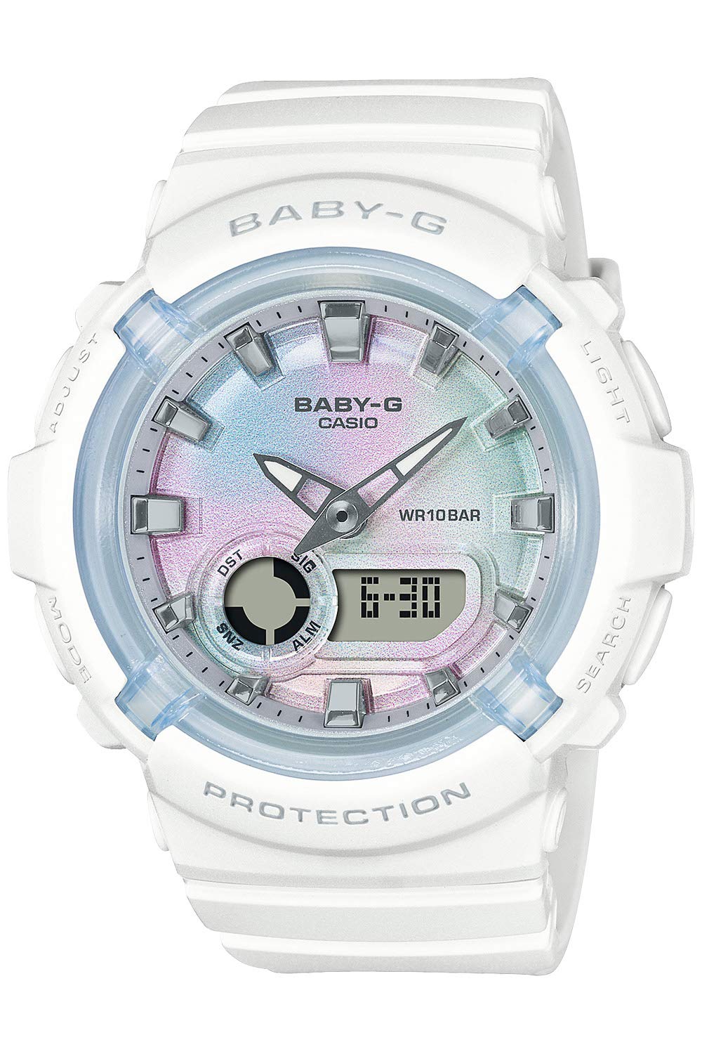 Casio Baby-G BGA-280-7AJF White Digital Sport Watch for Women - Shock Resistant, Water Resistant, Japan Import - Perfect for Running, Swimming & Outdoor Activities
