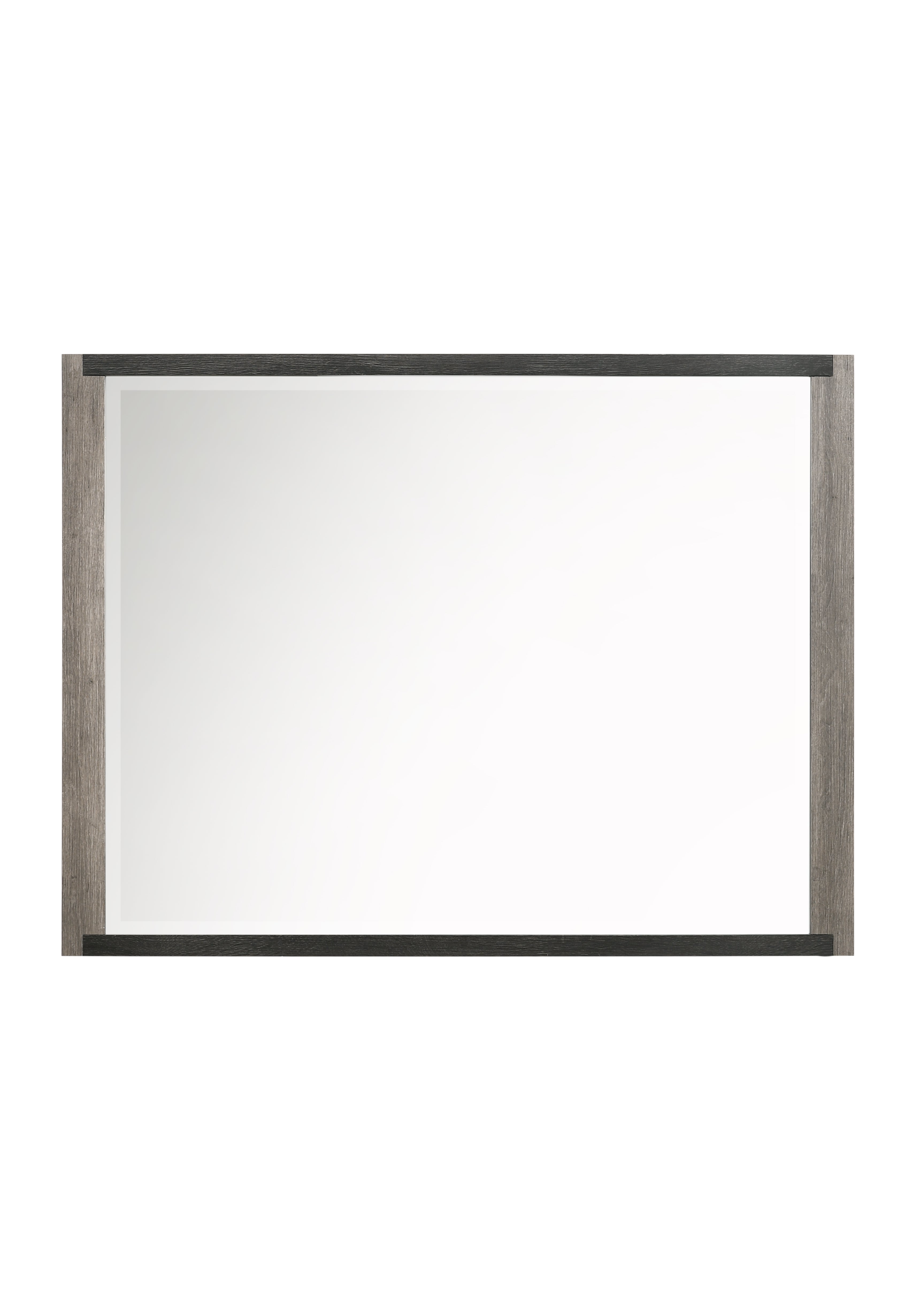 Andra Mirror - Modern Grey and Black Wall Mirror for Home Decor, Living Room, Bedroom, or Bathroom