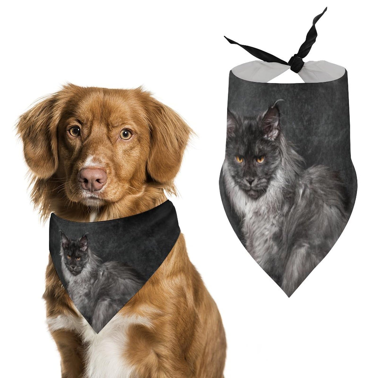 Wild Lynx Dog Bandanas - Cute Pet Scarf & Bib for Large, Medium & Small Dogs & Cats - Perfect Christmas & Thanksgiving Gift for Pets - Great for Holidays, Parties & Outdoor Adventures