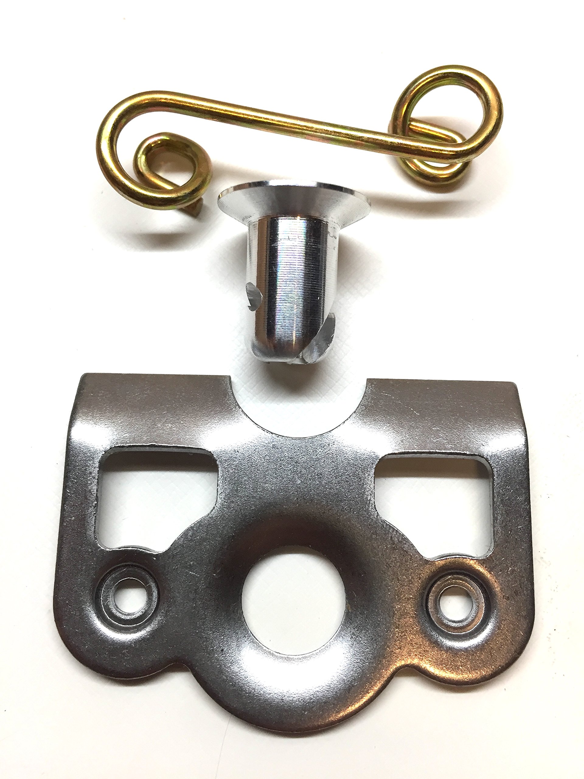 1/4 Turn Quick Release Aluminum Dzus Buttons with Springs & Tab Plates - 100 Pack for Automotive, Aviation & Industrial Fastening Applications