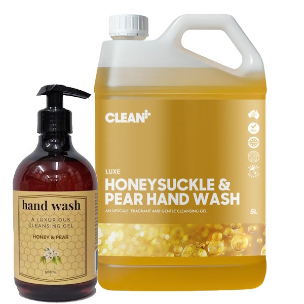 Clean Plus Honey and Pear Hand Wash - Luxurious Moisturizing Gel for Soft Skin | Perfect for Bathroom, Kitchen & Office Use