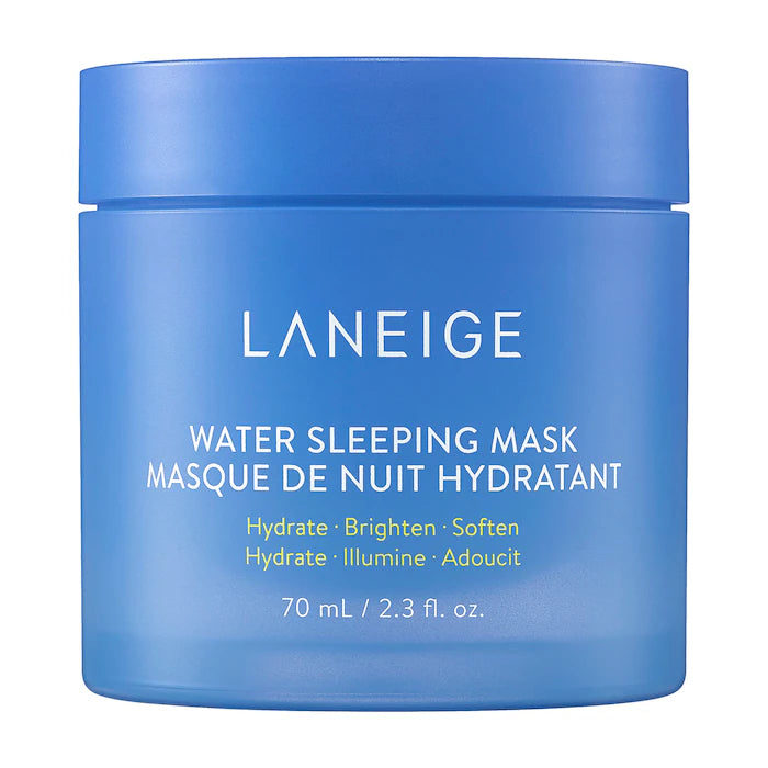 LANEIGE Water Sleeping Mask with Niacinamide & Squalane - Overnight Hydrating Face Mask for Dry Skin, Deep Moisturizer for Night Skincare Routine | Perfect for Travel & Winter Skin Care