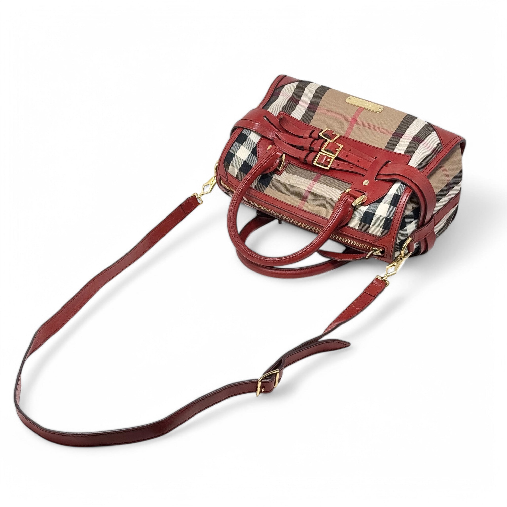 Burberry Red House Check Bridle Chester Bowler Hat - Classic British Style for Men & Women - Perfect for Formal Events, Weddings, and Fashion Outfits