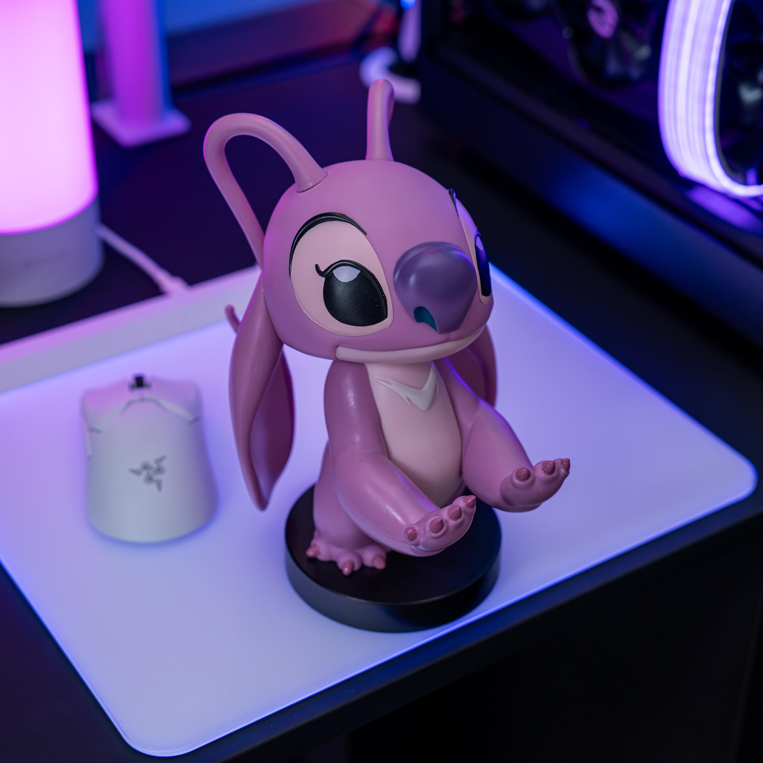 Disney Stitch Gaming Accessories Holder & Phone Stand - Compatible with Xbox, PS4, PS5, Nintendo Switch Controllers - Perfect for Gaming Setup & Desk Organization