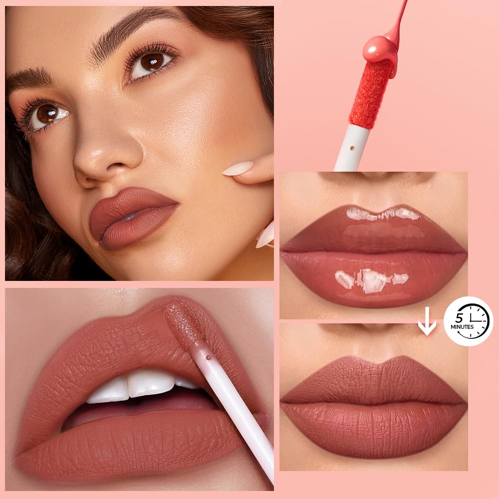 Anglicolor Long-Lasting Lip Gloss Set - 12 Highly Pigmented Vegan & Cruelty-Free Lipsticks, Non-Stick Cup, Smooth Application, No Flaking - Perfect for Daily Wear, Parties & Special Occasions (12PCS)