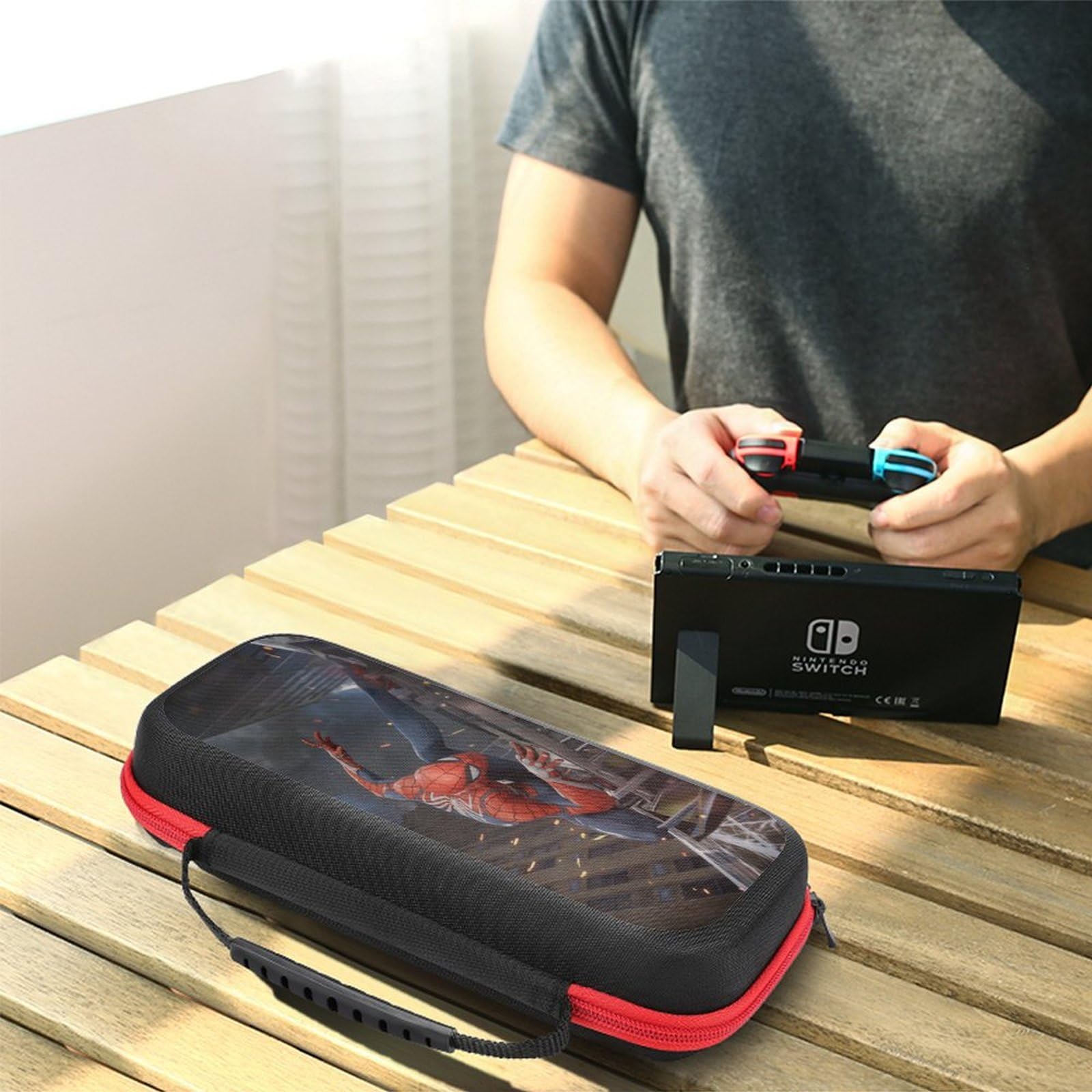 Premium Nintendo Switch OLED Case - Durable Protective Travel Carrying Case for Switch & Switch OLED with Extra Storage Space | Perfect for Gaming On-The-Go, Travel Protection & Accessory Organization (Style 17)