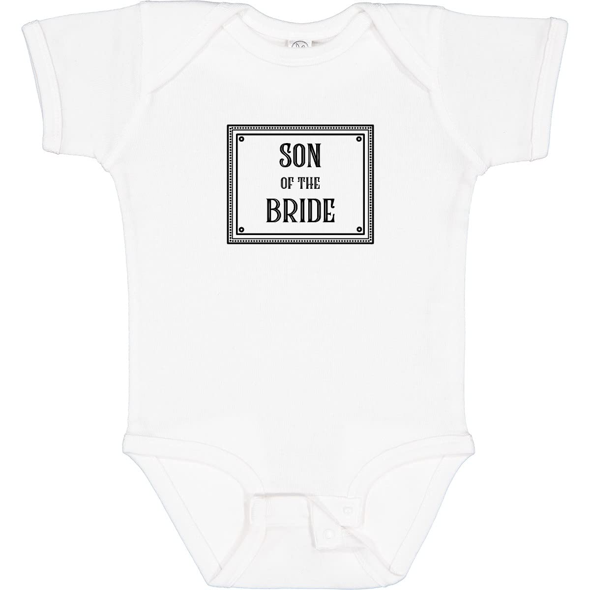 Inktastic Son of The Bride Baby Bodysuit - Cute Newborn Outfit for Wedding, Christening & Family Photos | 100% Cotton Soft Onesie for Boys & Girls
