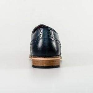 Cavani William Grey/Blue Men's Dress Shoes - Comfortable Formal & Business Oxfords for Work, Wedding & Special Occasions