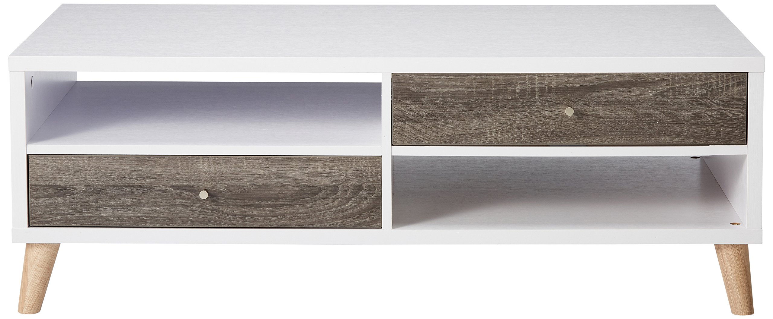 24/7 Shop at Home Cicero White Coffee Table - Modern Living Room Furniture for Small Spaces, Home Office & Apartment Decor