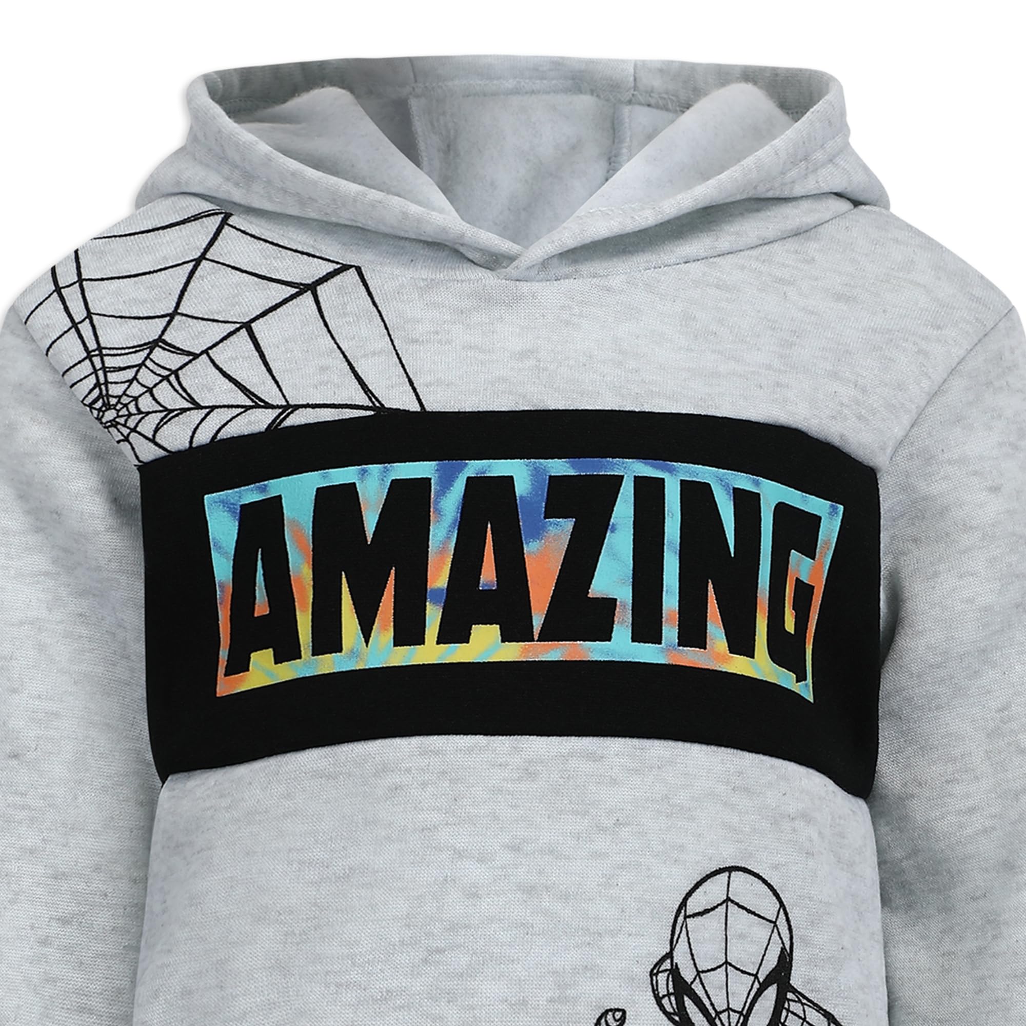 Marvel Spider-Man Boys Hoodie and Pants Set - Superhero Costume for Toddlers & Kids (2-8 Years) | Soft Cotton Playwear for Halloween, Cosplay & Everyday Wear