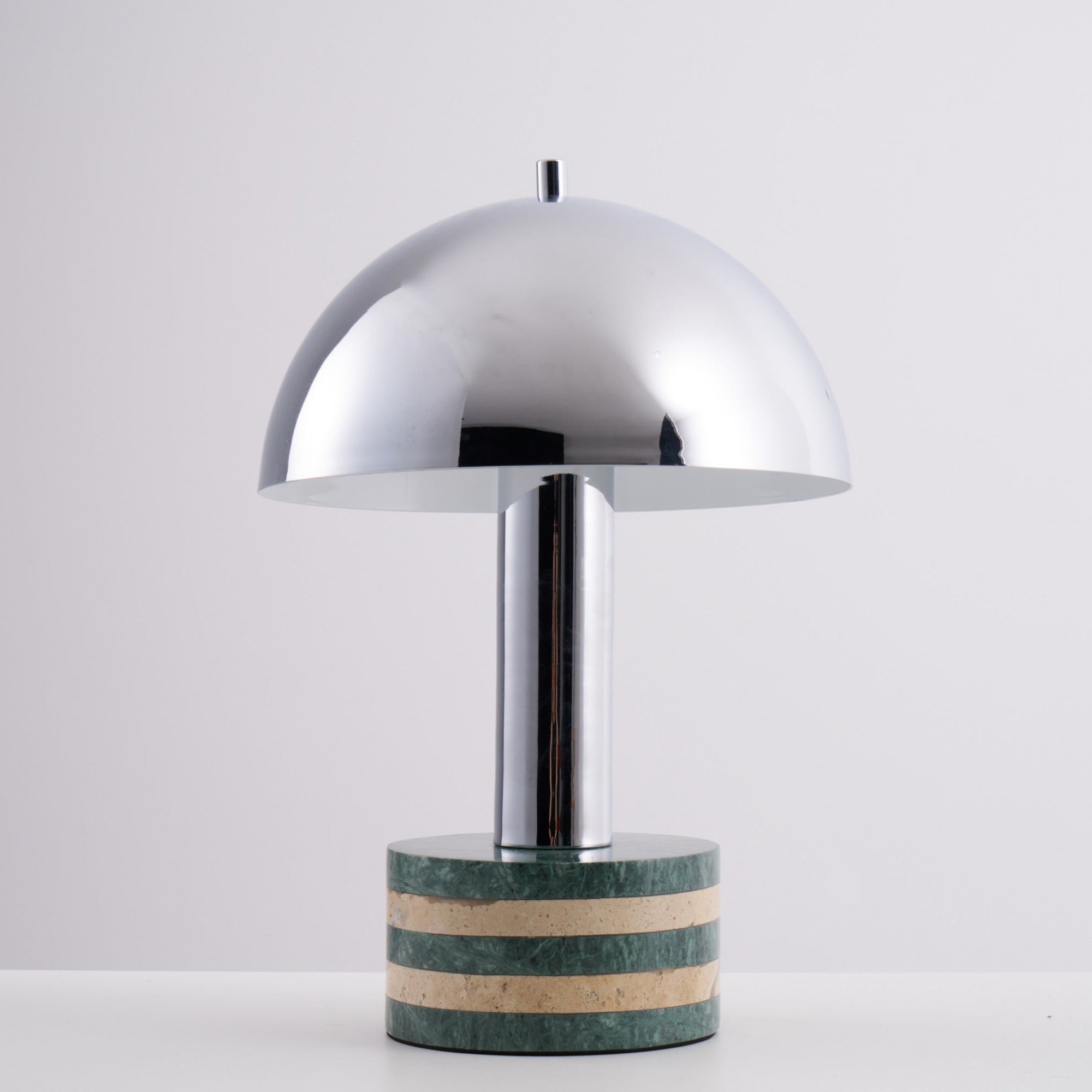 Modern Chrome Table Lamp - Adjustable Brightness LED Desk Light for Home Office, Bedroom & Reading - Stylish Nightstand Lamp with USB Port