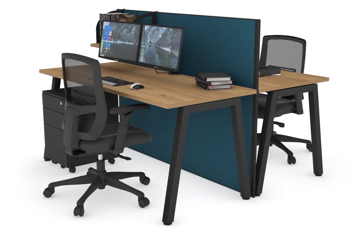 Horizon Quadro 2-Person Office Workstation Bench with A-Legs - 47.2