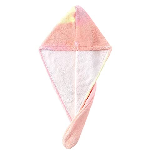 OSALADI 1Pc Soft Coral Fleece Hair Towel Wrap - Ultra Absorbent Quick Dry Hair Turban for Women & Men - Thickened Bath Shower Cap for Wet Hair (Perfect for Post-Wash, Salon, Spa & Home Use)