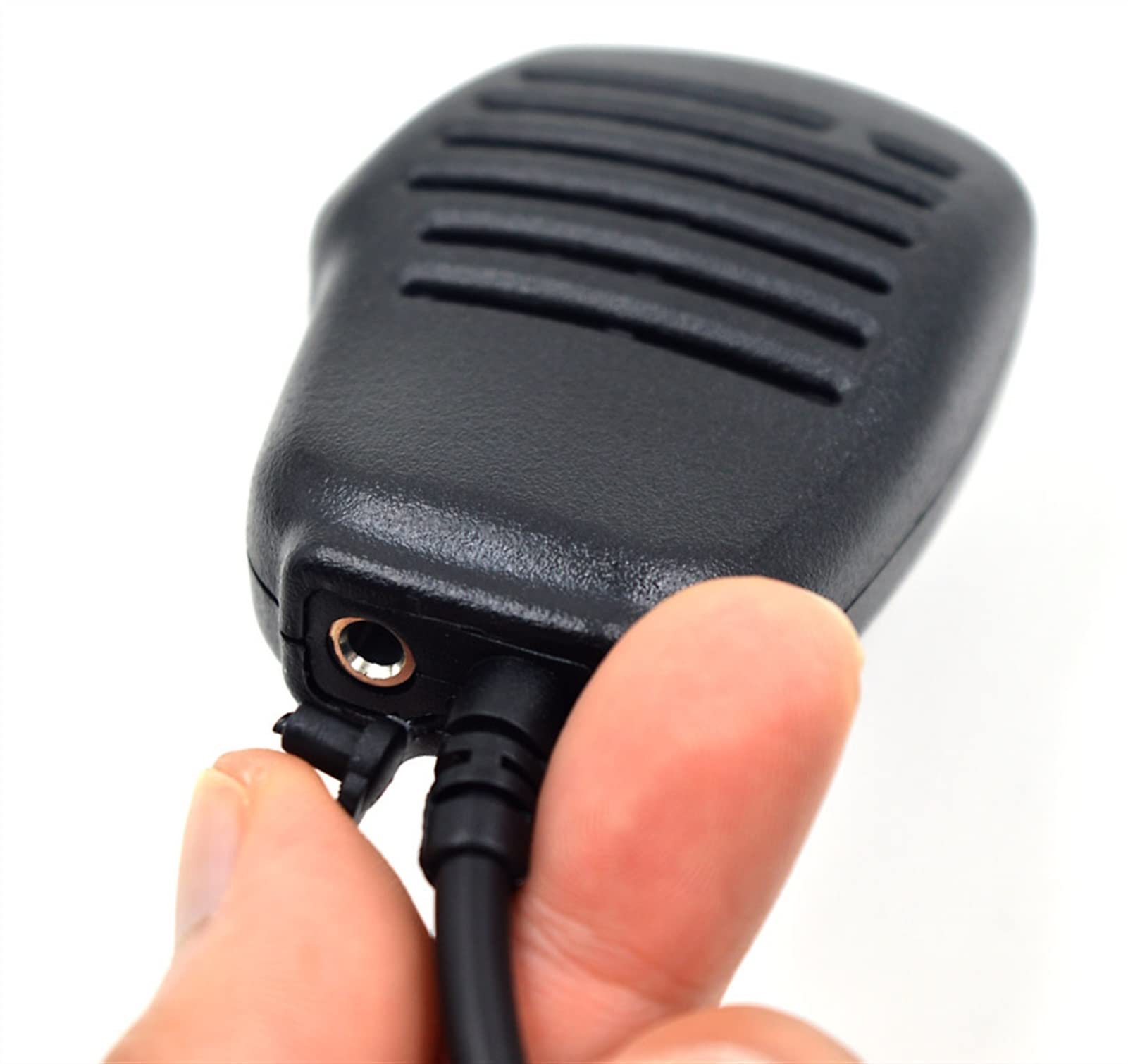 ARSMI Standard Radio PTT Speaker Microphone - Compatible with Vertex Walkie-Talkies | Two-Way Radio Accessory for Construction, Security & Outdoor Adventures