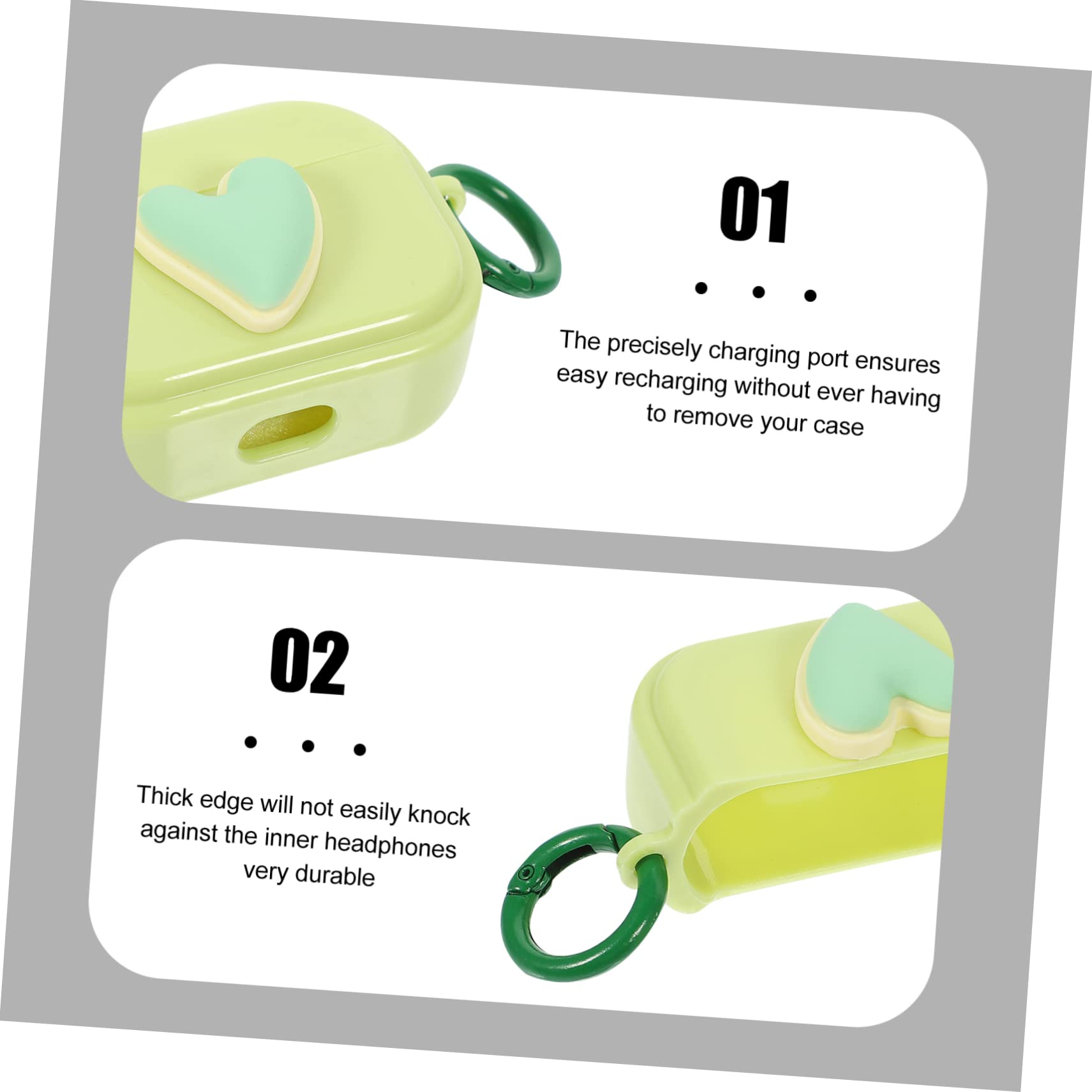 OSALADI 4-Pack Decorative Earbuds Case - Portable Earphone Storage Box for AirPods Pro & Wireless Earbuds | Travel, Gym & Daily Use Organizer