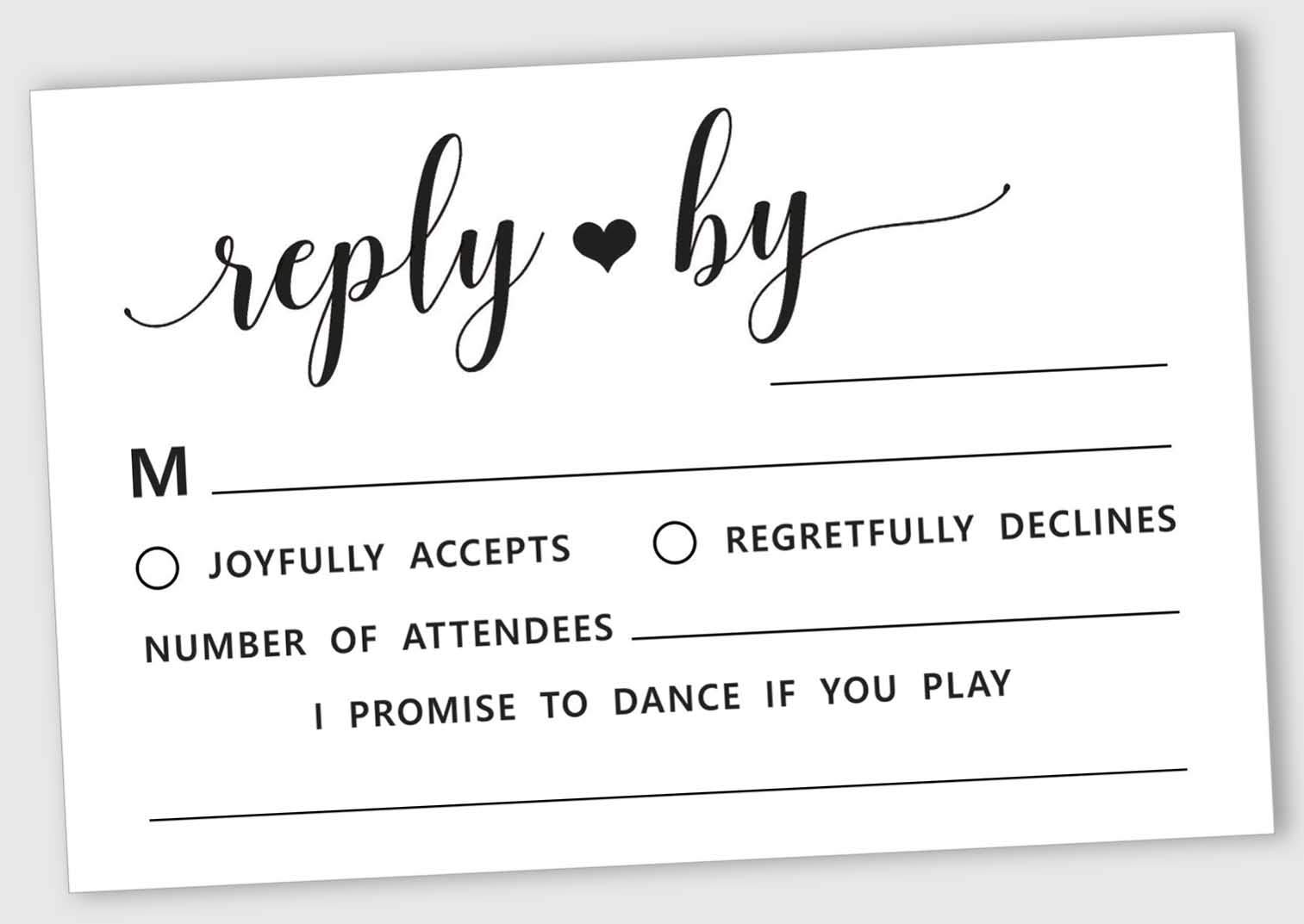 50 Premium Blank RSVP Cards with White Envelopes - Elegant Wedding Response Cards for Invitations, Rehearsal Dinner, Baby Shower & Bridal Shower - Perfect for Engagement Parties & Special Events - High Quality Stationery for Your Memorable Occasions