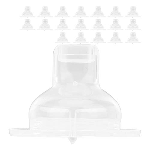 Soft Silicone Wide-Bore Baby Bottle Nipples & Pacifiers for Newborns - BPA-Free, Clear, Gentle Feeding Solution for Breastfed Infants - Perfect for Breastfeeding Transition, Daycare, and On-the-Go Use