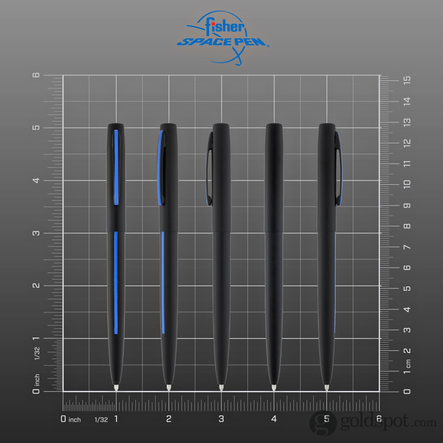 Fisher Space Pen Cap-O-Matic Ballpoint Pen - Non-Reflective Black (Law Enforcement Edition) - Tactical Writing Tool for Police, Security & Outdoor Use