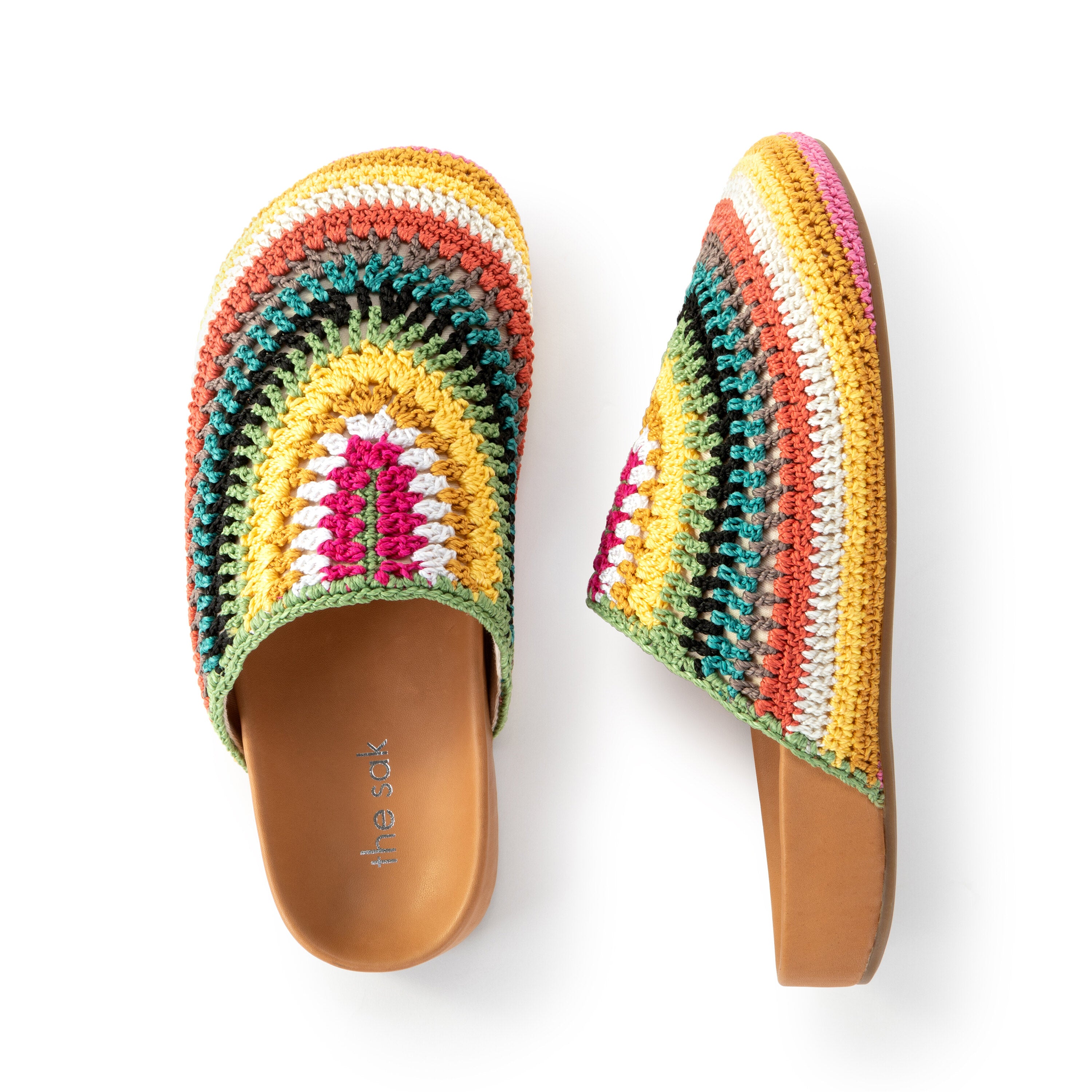 Bolinas Crochet Clogs for Women - Comfortable Handmade Summer Slide Sandals with Arch Support - Perfect for Beach, Pool, and Casual Outings