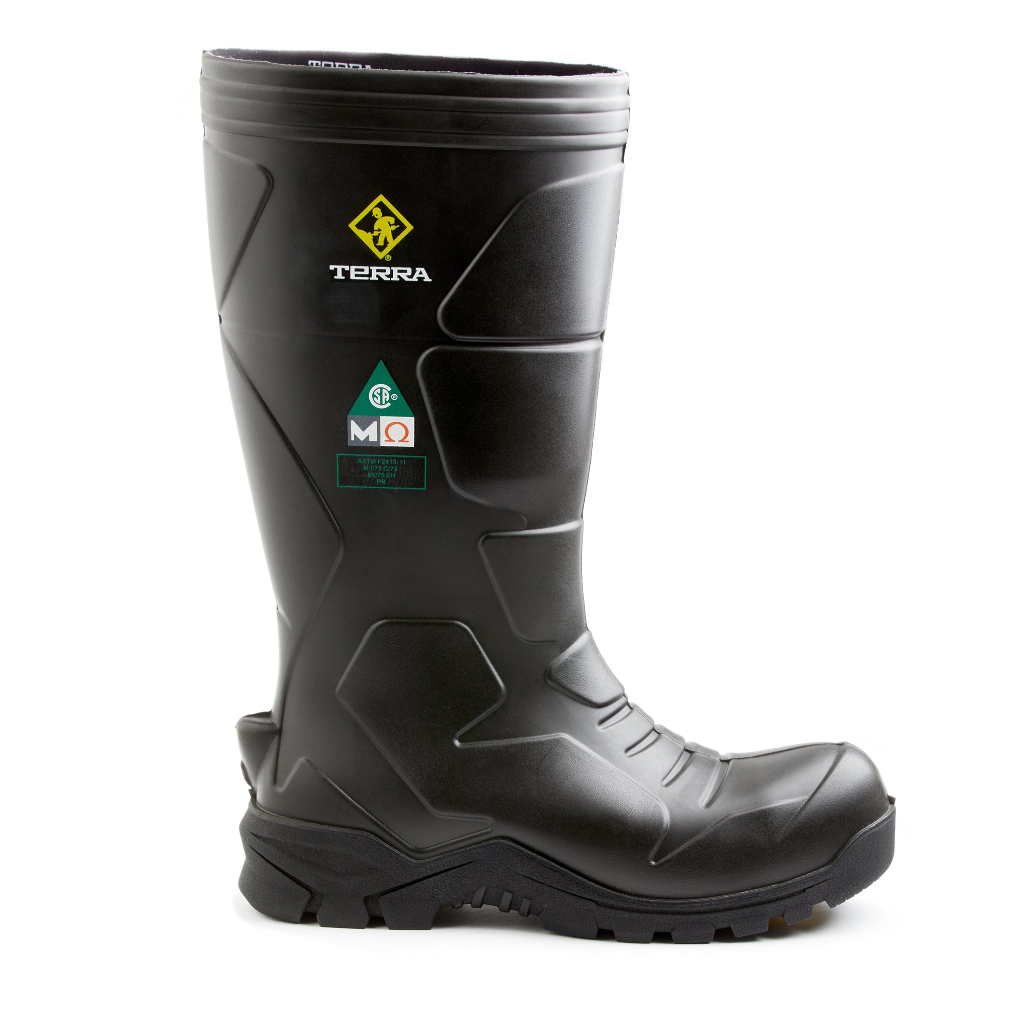 Terra Narvik Composite Toe Rubber Work Boot with Internal Metguard 113001 - Waterproof Safety Shoes for Construction, Warehouse & Outdoor Work